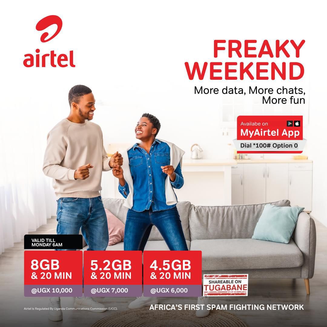 Freaky Weekend is officially ON!
All the vibes, all the fun, and all the data you need to stay online till Monday. Who’s tapping in?

Get yours on the MyAirtel App or dial *100# and select option 0.

#FreakyWeekend