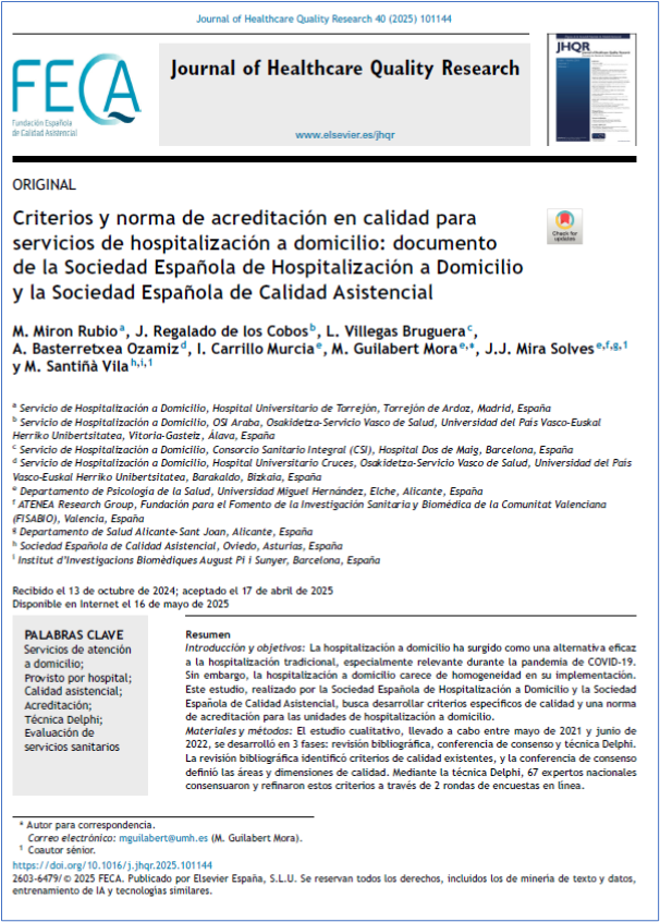 JHealthQualityR's tweet photo. 📰 Criterios y norma de acreditación...  @Sociedad_SEHAD y @CalidadAsistenc
✏️Original por M Miron Rubio @JHealthQualityR #RevistaSECA #JHQR
👉 https://t.co/jOatGZyUFi
✅ #CalidadAsistencial #HospitalizacionADomicilio #Acreditacion #TecnicaDelphi #EvaluaciónDeServiciosSanitarios https://t.co/MNsR4lJsFq