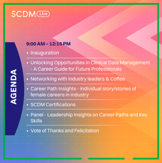 StAnnsHyd's tweet photo. St. Ann’s College for Women is hosting an International Academia Outreach Event on Unleashing Career Opportunities in Clinical Data Management, organized by SCDM and supported by ClinoSol Research Pvt. Ltd. 

#stannscollege #SCDM #oryxion #Clinosol https://t.co/3TBgGgIHRM