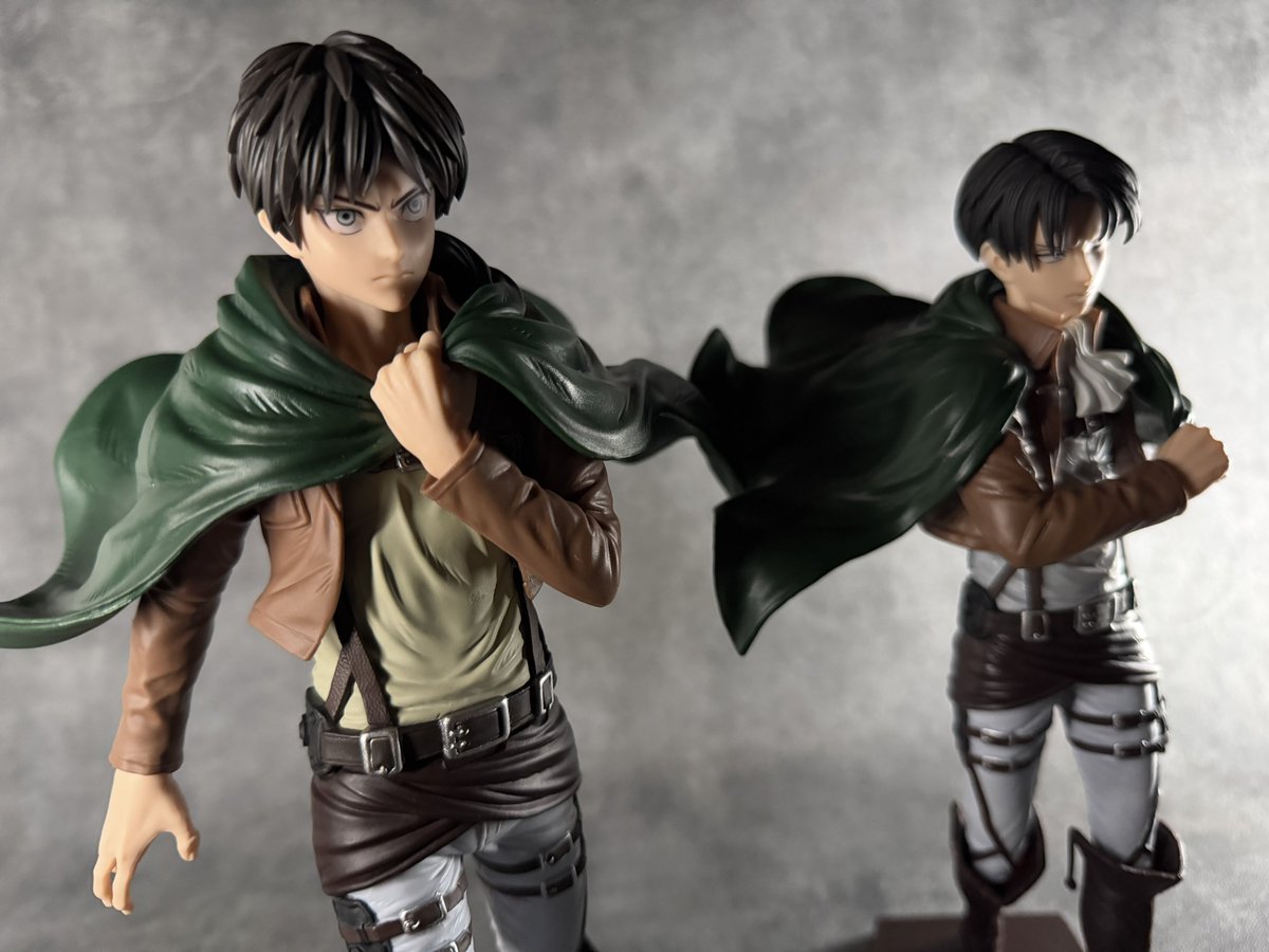 進撃の巨人 Grandista エレン・イェーガー＆リヴァイ フィギュア 2個