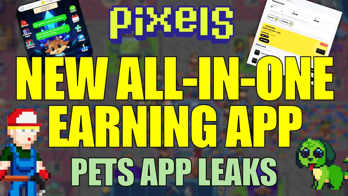 surgeweb3's tweet photo. NEW VIDEO: NEW ALL-IN-ONE EARNING APP! PETS APP LEAKS YOU NEED TO SEE! 

Link in the comments

#pixels #pixelsupdate #pixelscreator https://t.co/DAZS5kwgAP