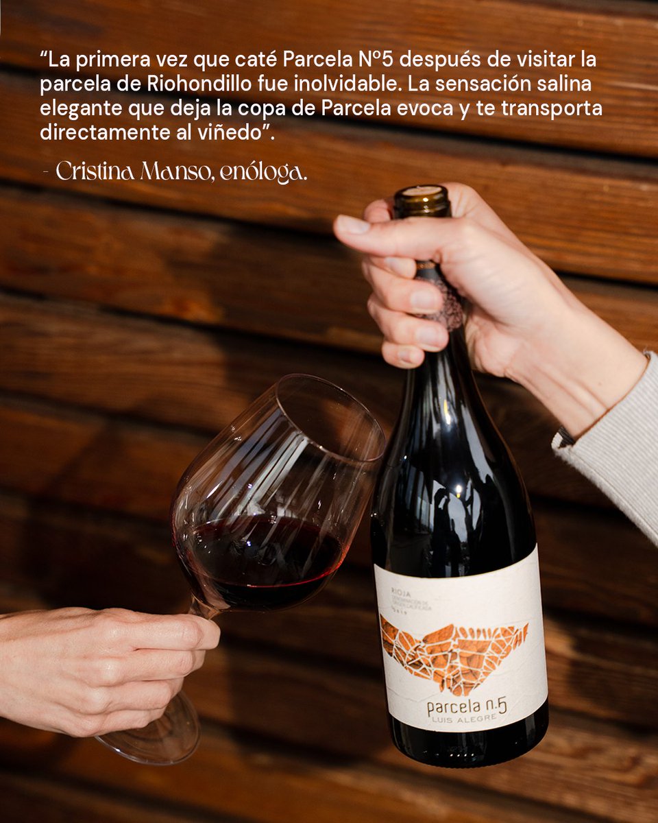 Cada sorbo de Parcela Nº5 es un viaje al corazón de Laguardia.

Descubre más en la entrevista con Cristina Manso, enóloga de Bodegas Luis Alegre.

🔗 luisalegre.com/es/la-parcela