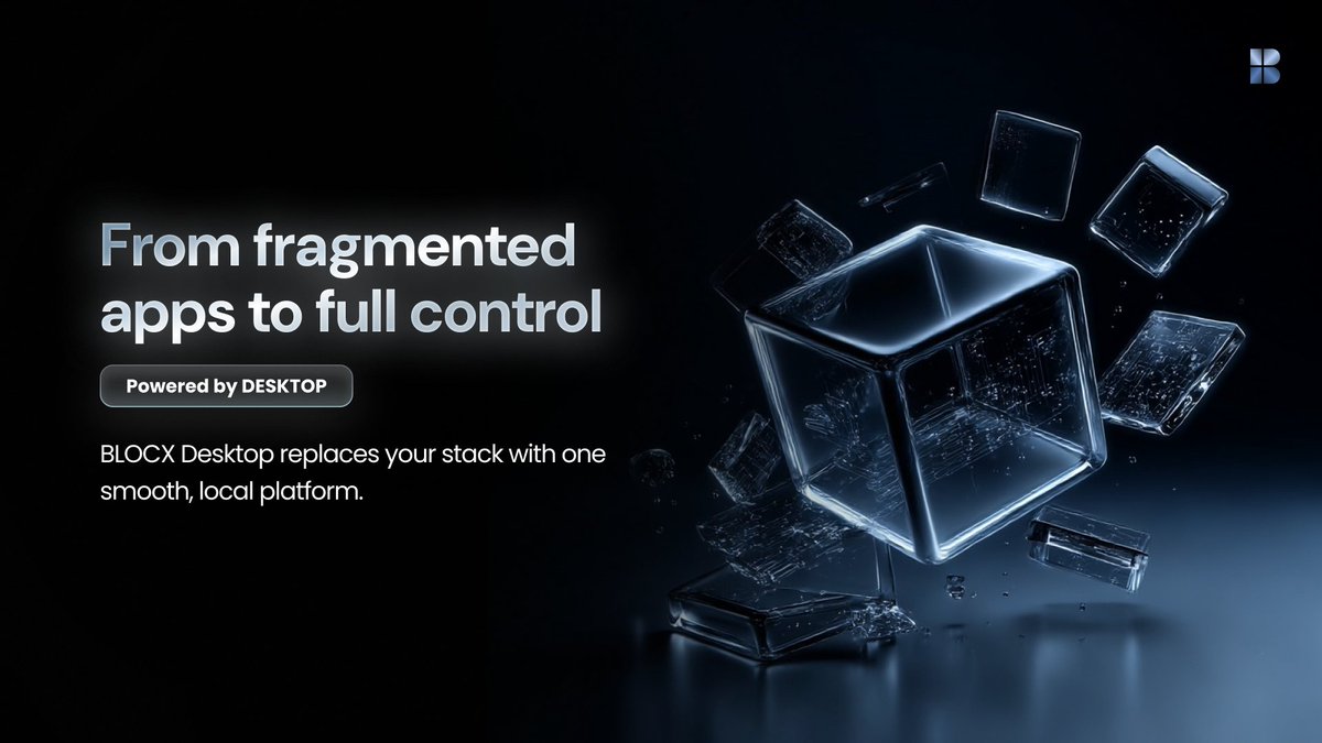 BLOCX_TECH's tweet image. Most software stacks feel like patchwork.
VPN from here. Wallet from there. Antivirus from somewhere else.

BLOCX Desktop ends the sprawl.

✅ Preloaded tools
✅ Local wallet &amp;amp; AI
✅ Security that doesn’t annoy
✅ One install, total control

This isn’t just a tool. It’s your…