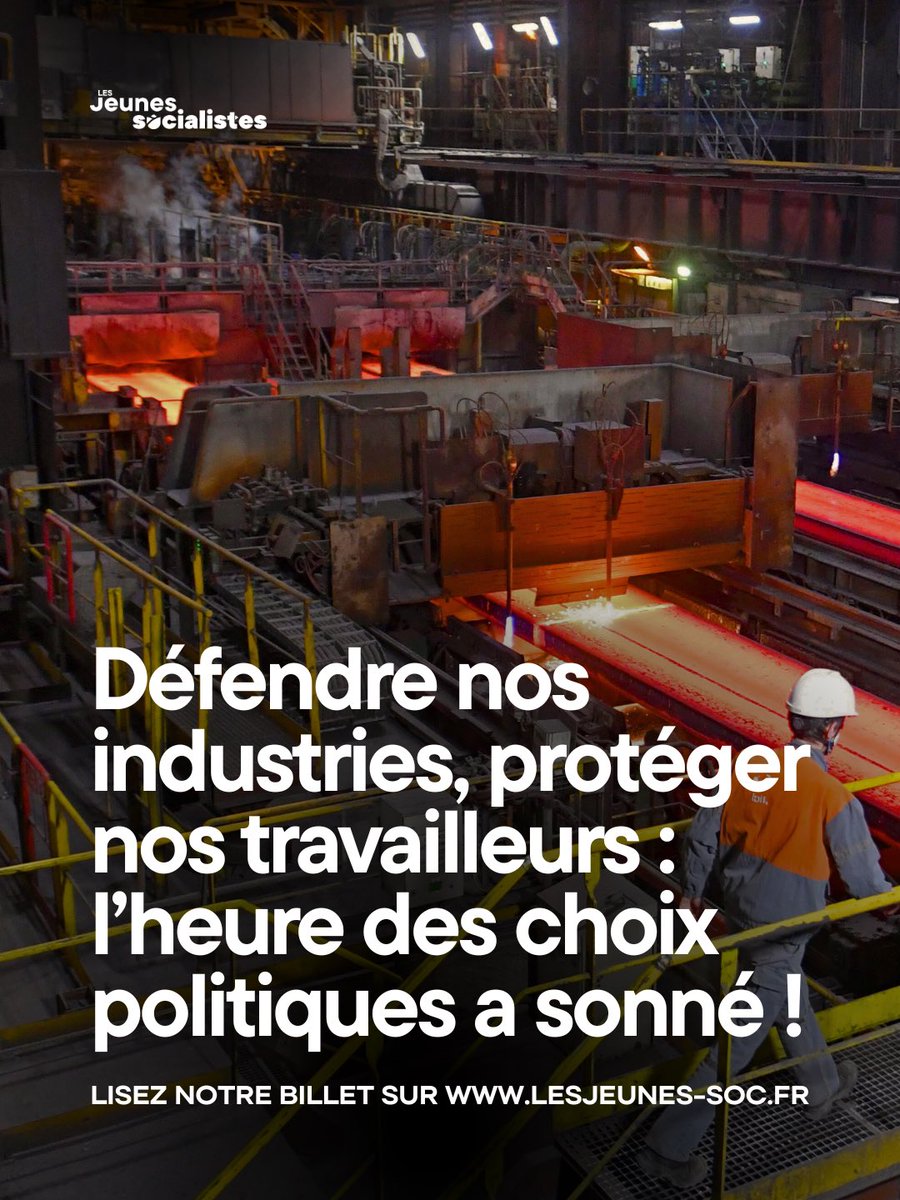 Billet | « Quand l’État renonce à orienter la production, ce sont les actionnaires qui gouvernent. Et leur priorité n’est ni l’emploi, ni le climat, ni le territoire : c’est le rendement immédiat. »

Lisez notre billet ici : lesjeunes-soc.fr/d_fendre_nos_i…