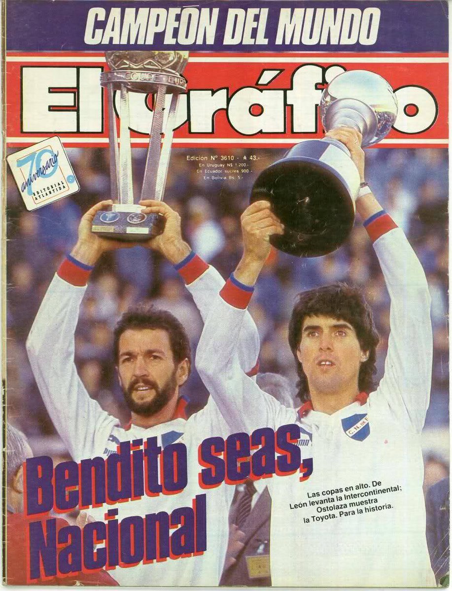 "De América y del Mundo" 🌎

A días de una nueva final de la Copa Libertadores, el diario AS de España publicó un artículo en el que destaca a Nacional como el equipo con más títulos conquistados a nivel mundial 🏆

Nacional es el único y verdadero “Rey de Copas” 🇳🇱