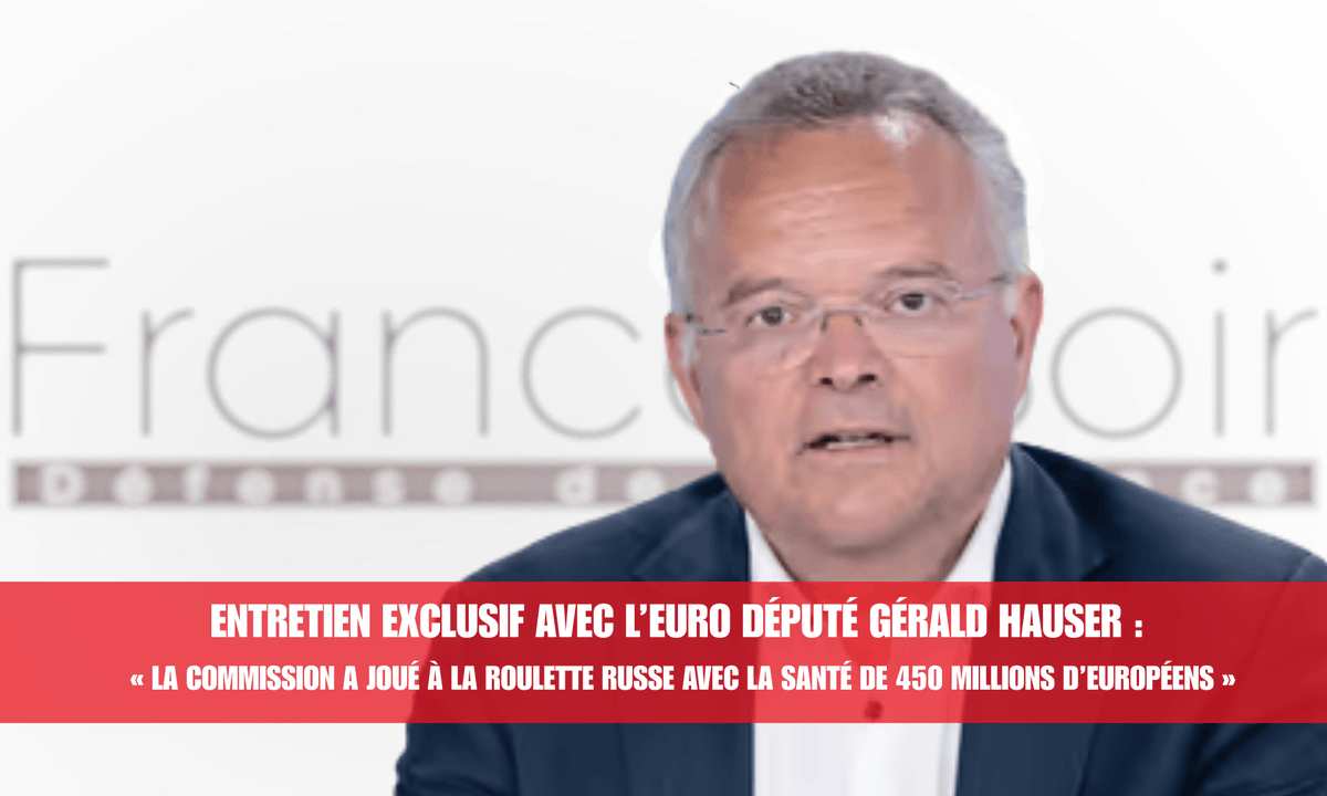 france_soir's tweet image. 🚨 Entretien avec le député européen Gerald Hauser : « La Commission européenne a joué à la roulette russe avec la santé de 450M d&apos;Européens ! » Contrats secrets @pfizer, mensonges sur la sécurité des vaccins Covid... Il exige la démission de @vonderleyen  et une enquête totale.…