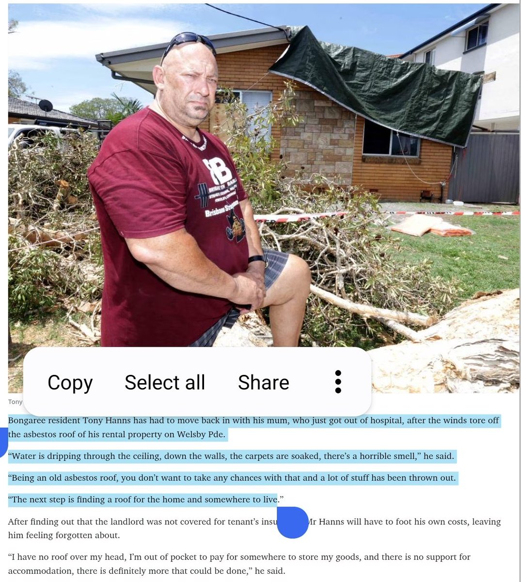 BrissyBella84's tweet image. This is the other issue with the degrading #asbestos in Australia not being dealt with properly. After a bad, albeit brief storm, the asbestos roof on this rental is missing. Not only does the tenant lose a lot of possessions from contamination, the roof has not been located ➡️
