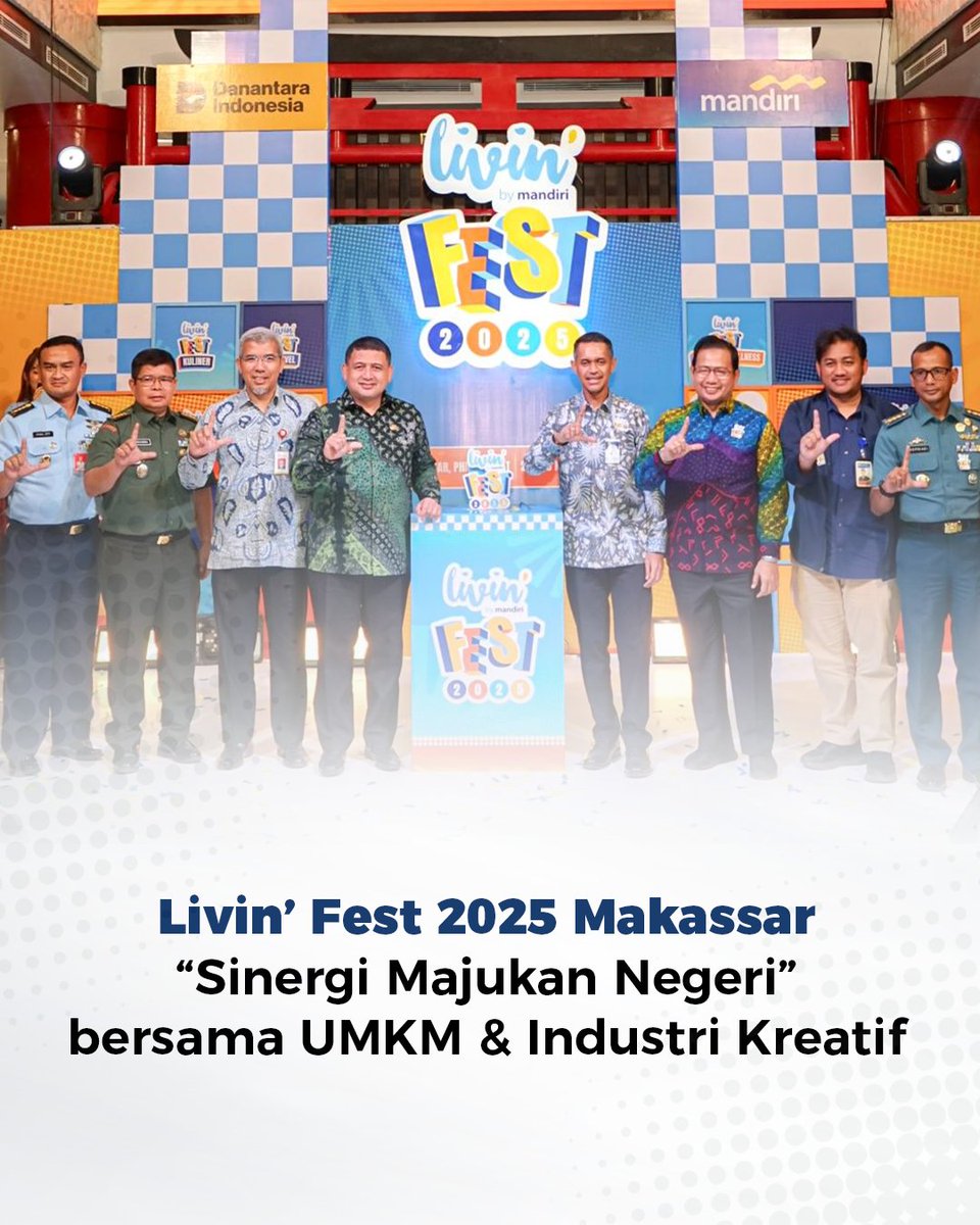 nobimigu's tweet photo. penyelenggaraan Livin’ Fest 2025 Makassar menjadi aktivitas dan kolaborasi UMKM dengan Bank Mandiri. #bankmandiri https://t.co/UR4EhY46bp