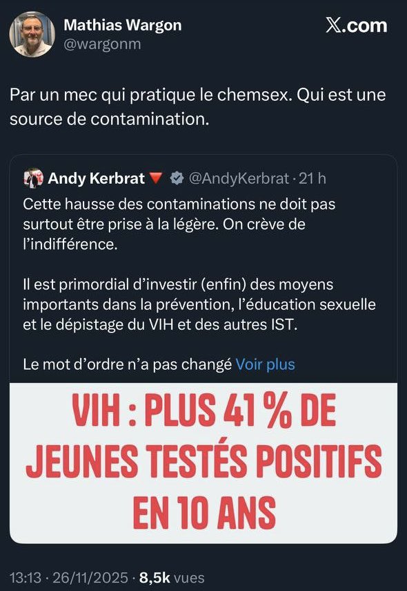 AndyKerbrat's tweet image. J’ai énormément de respect pour les soignant•es qui connaissent réellement leur métier, c’est-à-dire ceux qui placent le soin, la prévention et la réduction des risques avant les jugements moralisateurs.

J’ose espérer qu’en tant qu’urgentiste, vous accueillez un peu mieux les…