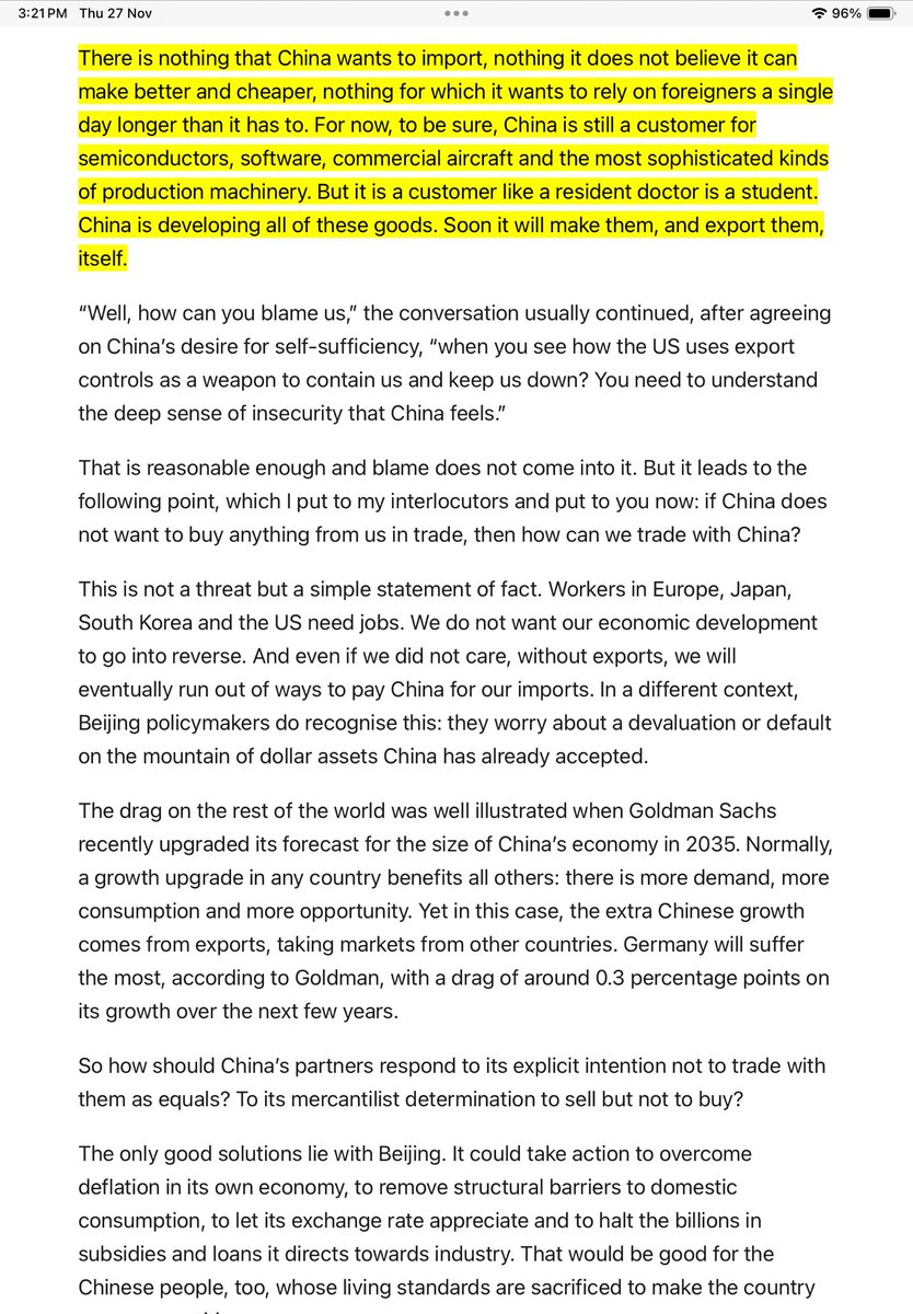 Aakar__Patel's tweet image. a most satisfying read on how china has cleaned west&apos;s clock