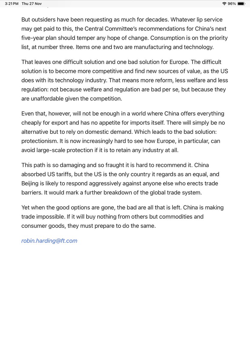 Aakar__Patel's tweet image. a most satisfying read on how china has cleaned west&apos;s clock