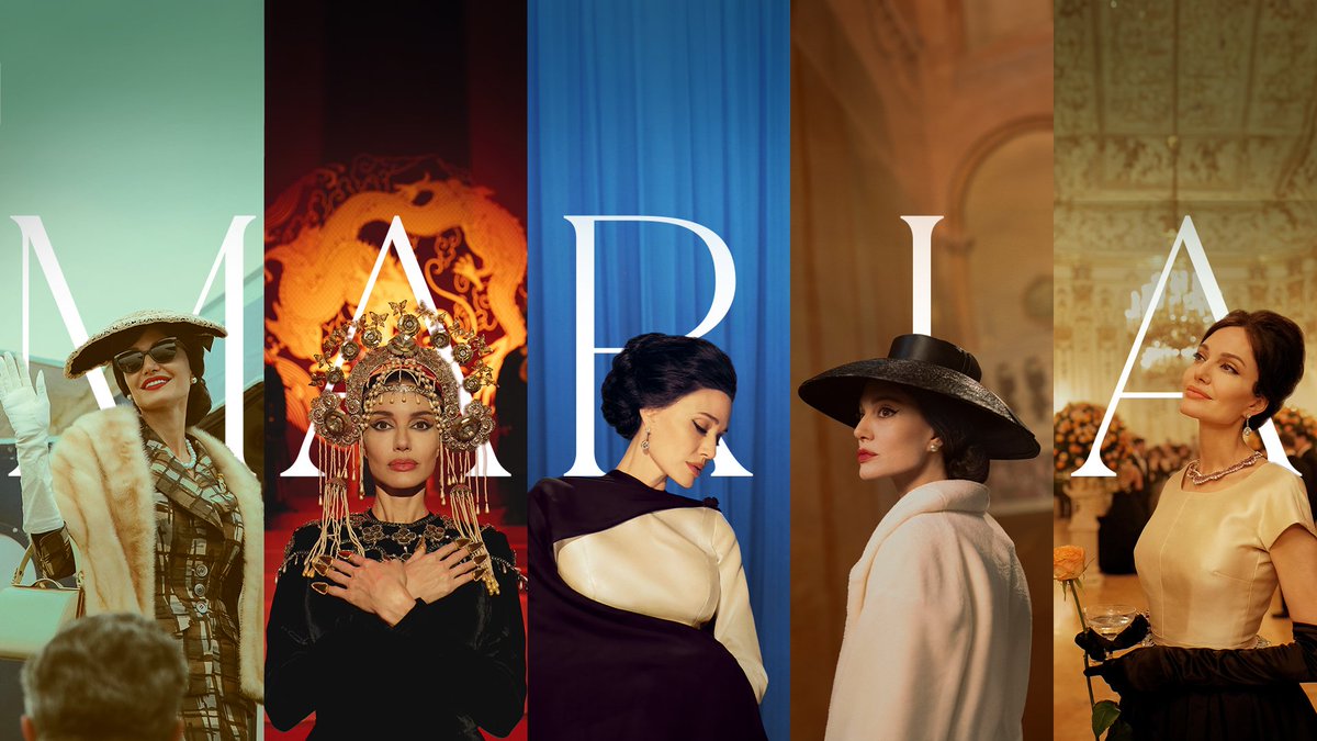 a year ago today, "Maria" was released in theater. starring angelina jolie, alba rohrwacher, pierfrancesco favino and more, it's pablo larraìn highest grossing film at the international box office.

the film was released in december on netflix.