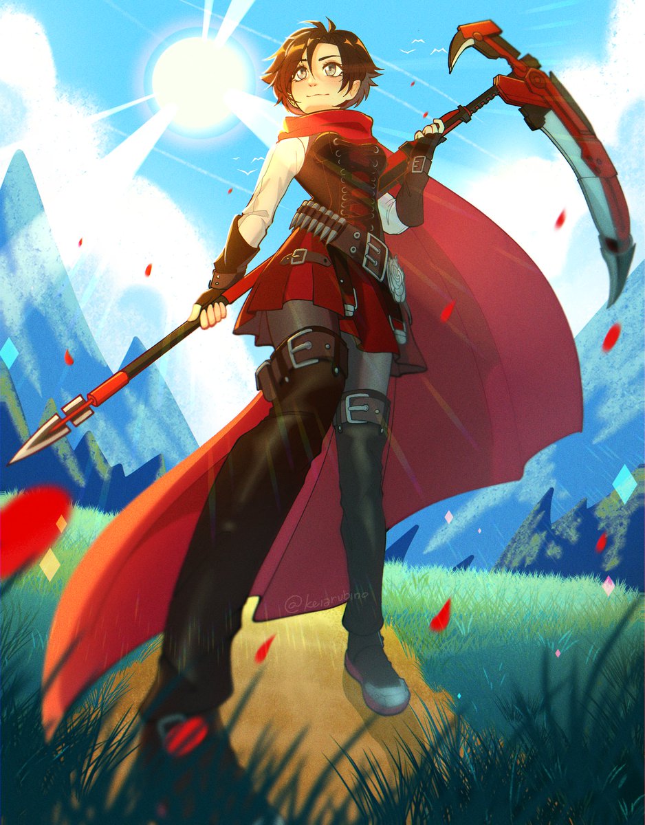 keiarubino's tweet image. Wielder of Crescent Rose #RWBY #RubyRose