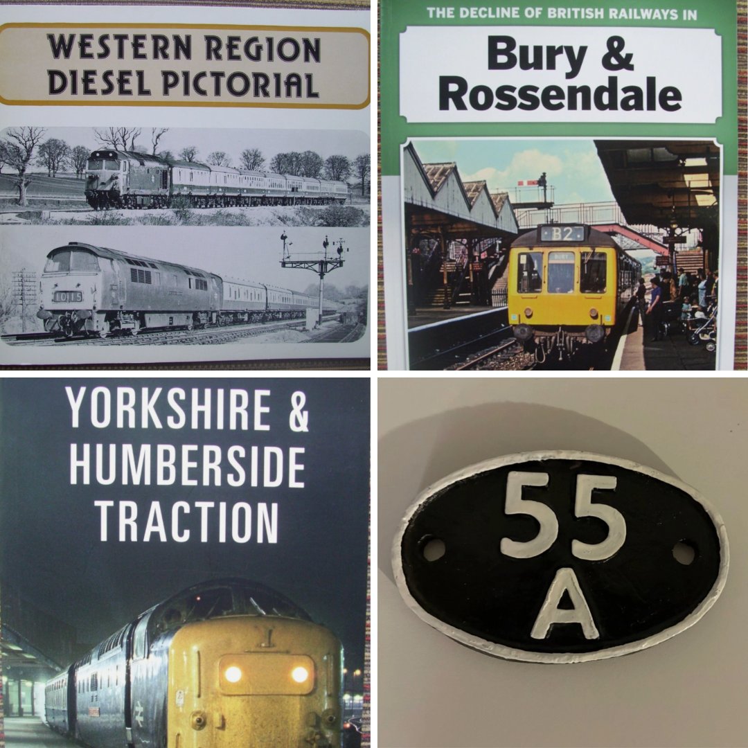 Our eBay store has an eclectic mix of items available, including a selection of Scottish &amp; English diesel books, 1980s British Rail Railway System Maps, and a full-size replica shed plate 55a Holbeck (Leeds) in fibreglass!! Grab a bargain today⬇️⬇️
ebay.co.uk/usr/wensleydal…