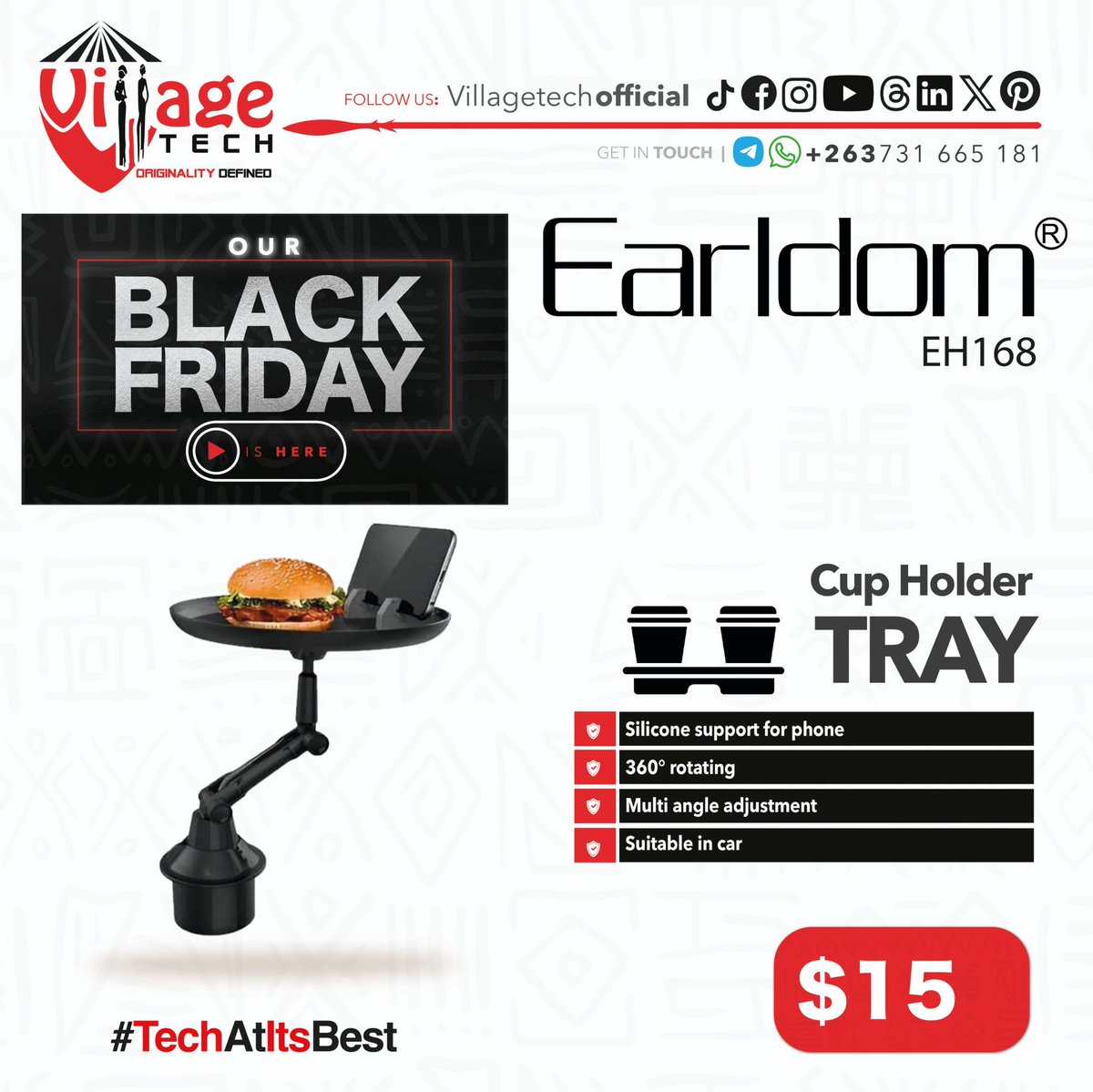 VillageTechOff's tweet image. GRAB YOUR CAR ESSENTIAL WITH 25% THIS BLACK FRIDAY

#TechAtItsBest