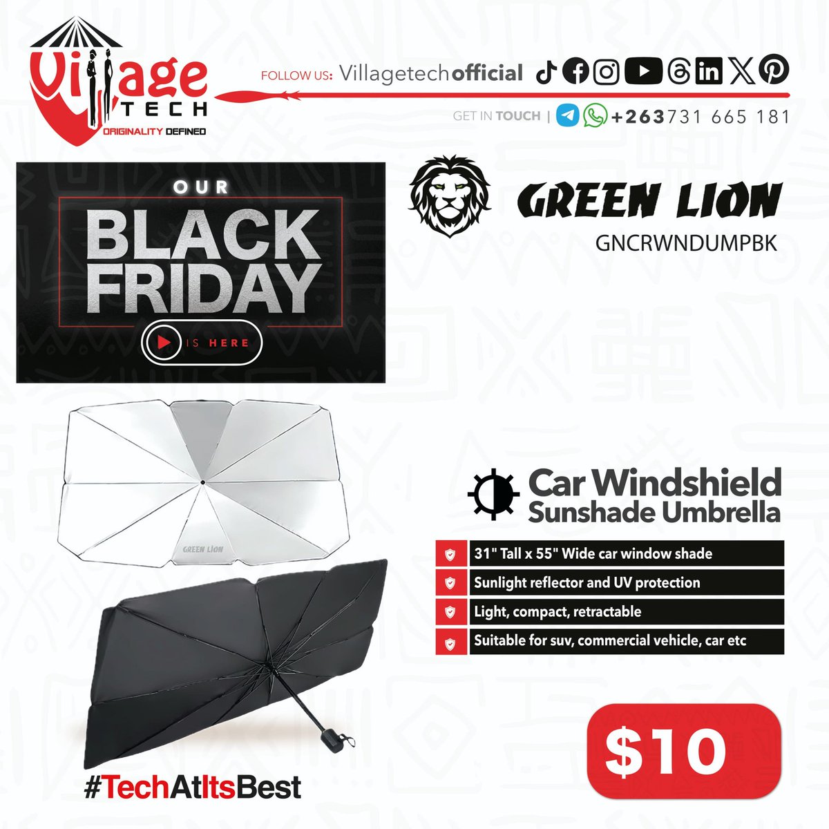 VillageTechOff's tweet image. GRAB YOUR CAR ESSENTIAL WITH 25% THIS BLACK FRIDAY

#TechAtItsBest