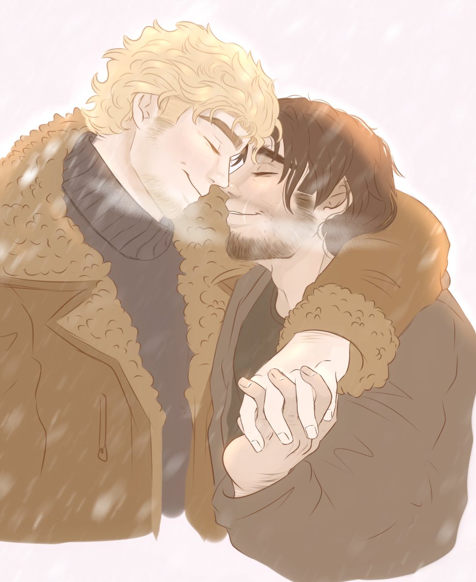 D1gitalD1saster's tweet image. Quick sketch before bed—Local gay couple froze their asses off and woke up sick the next day.

#JimCurly #mouthwashingjimmy #mouthwashingcurly