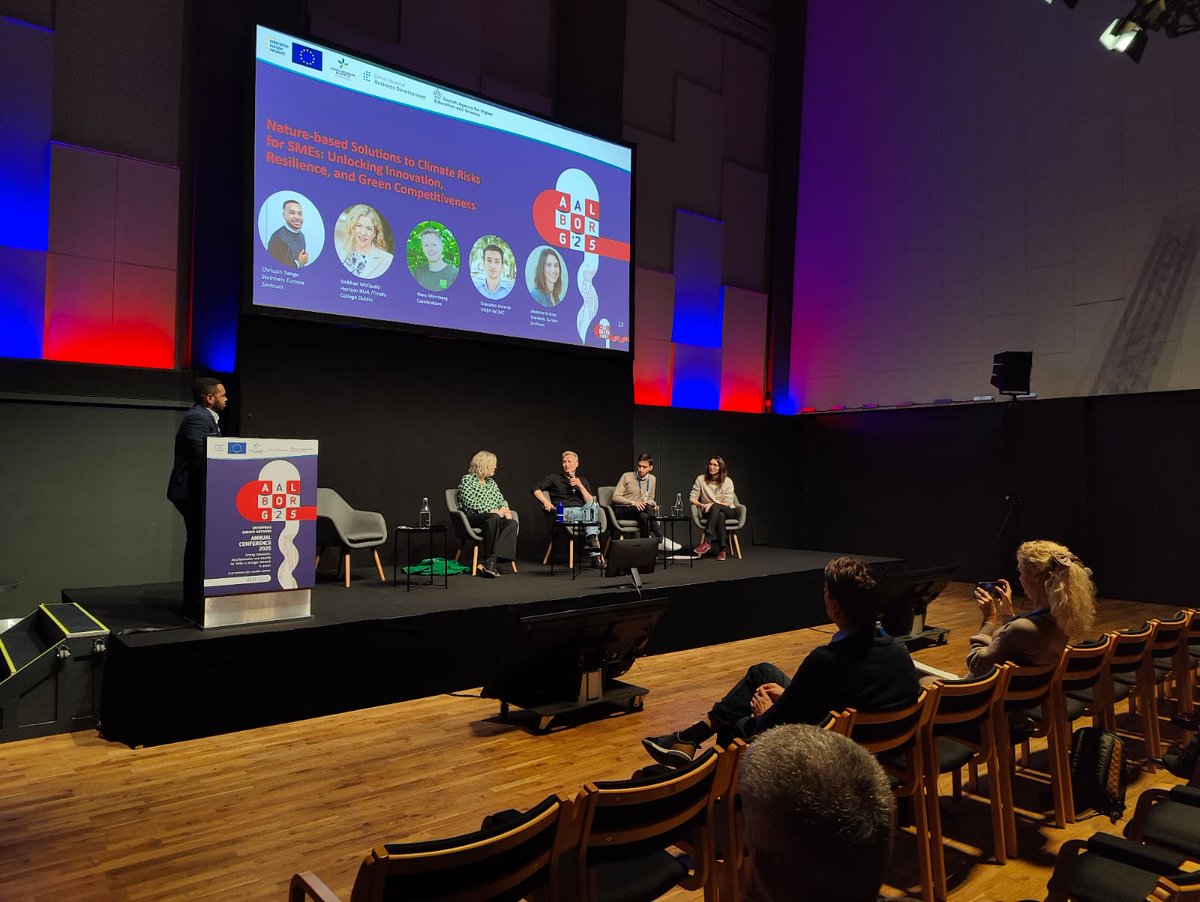 EEN_EU's tweet image. 🔴 Live at #EEN2025

🌿 Up next: how the Network helps SMEs tackle climate risks through the right expertise and partnerships.

One of today’s sessions introduces Nature-based Solutions, with tools and strategies for SMEs and Nature-based Enterprises. 🌱

Stay tuned!
#EENCanHelp