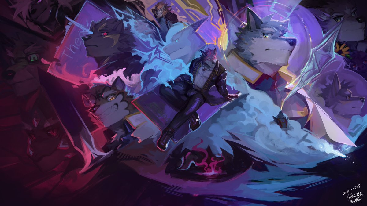 knight college2！！发售贺图！💙
#KnightsCollege2 #furry