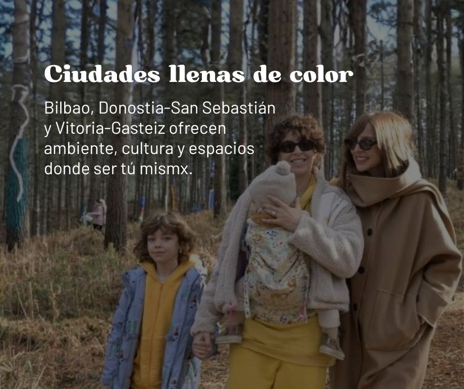 Euskadi es un destino lleno de diversidad ❤️

🙌 Estamos comprometidos por hacer de nuestras ciudades, montes y costas un lugar seguro y lleno de libertad. 

En Euskadi puedes ser tú mismx.

🔗 ow.ly/FCCM50XuFcj