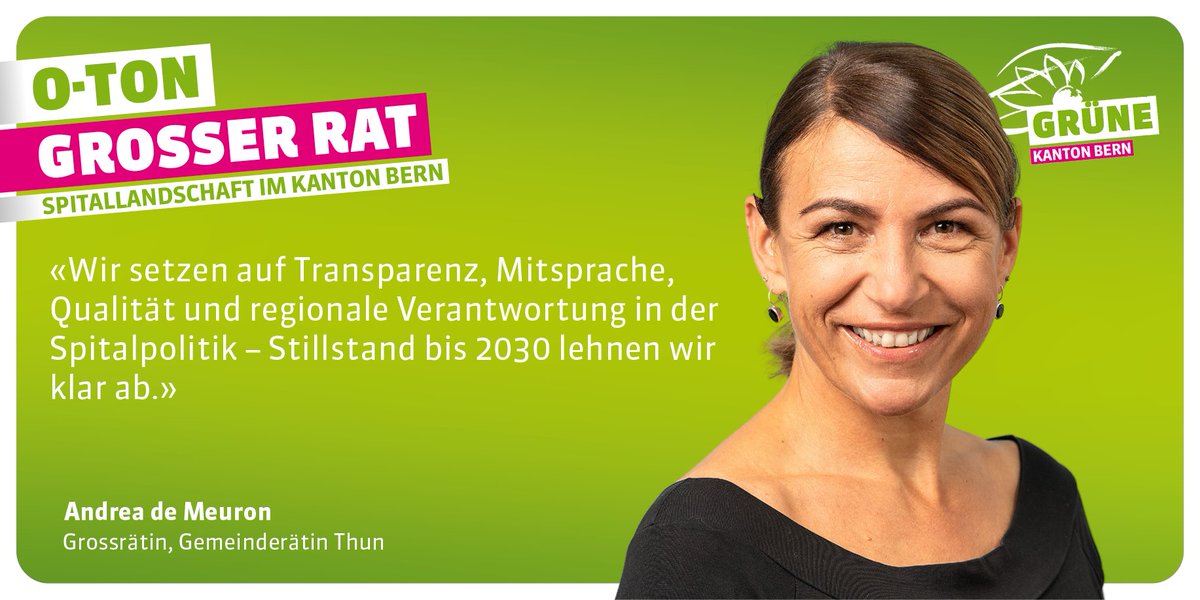 #Wintersession Der Regierungsrat wird vom Grossen Rat beauftragt so rasch wie möglich eine Gesamtstrategie zu den berner Listenspitälern zu erarbeiten. Den Geburtenabteilungen in den Regionen wird besondere Beachtung geschenkt. 🗯️ #AndreadeMeuron