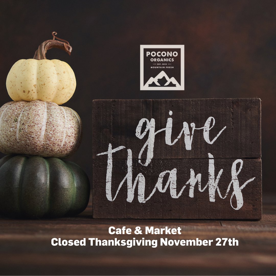 PoconoOrganics's tweet image. We truly appreciate our customers &amp;amp; fabulous employees support throughout the entire year 🫶
Please enjoy this holiday time with friends &amp;amp; family 🥐🍠🍗
See you Friday! ⏰
#Thanksgiving2025 #PoconoOrganicsAppreciation #PoconoPlaces #PoconoMtns