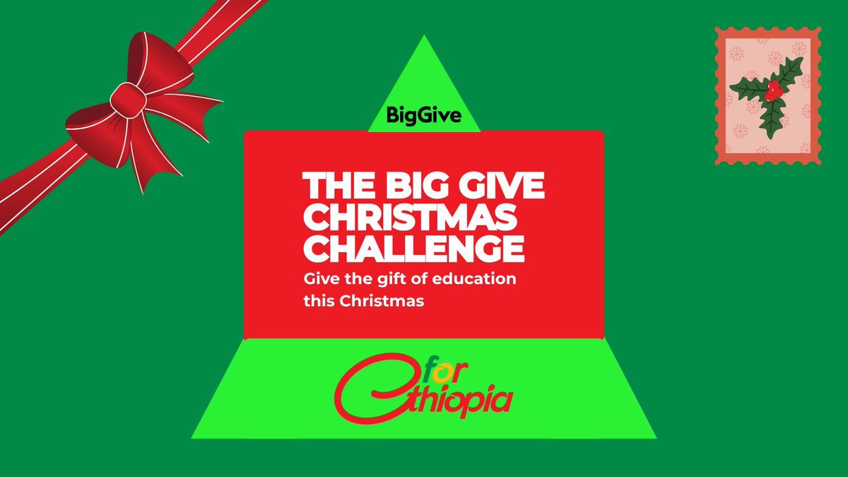 We’re delighted to join the <a href="/BigGive/">Big Give</a> Christmas Challenge — live from 2 Dec, 12 pm.

We’re raising money for an IT centre for girls in rural Ethiopia, helping open up new opportunities through education. 

Thanks to our Champion funder <a href="/Ethiopiaid/">Ethiopiaid</a>, every donation will be matched.