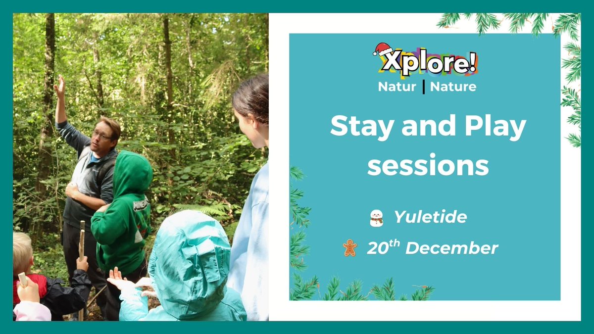 Looking for something different to do over Christmas? Join us for a special Yuletide Stay and Play at Xplore! Nature! 🌳

📅December 20th 
⌚10:00-12:00 or 13:00-15:00 
🌍Northop Campus, CH7 6AA

Book your tickets! bit.ly/441uIzu
