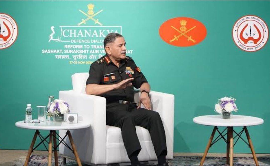 NetramDefence's tweet image. &apos;Long peace is declining&apos;: Indian Army Chief warns of fractured world order

At Chanakya Defence Dialogue-2025&apos; in New Delhi, Army Chief General Upendra Dwivedi cautioned that the era of global &quot;long peace&quot; is declining as the international system shifts into what he described as…