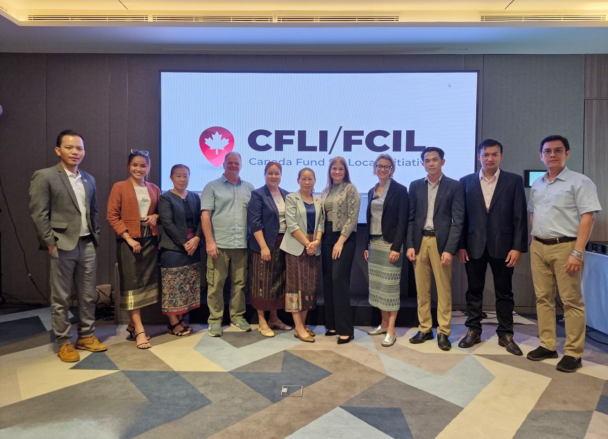 CanadainLaos's tweet image. On Nov 14, we hosted a Canada Fund for Local Initiatives (CFLI) Partner Workshop in Vientiane! 🇨🇦🤝🇱🇦 

Partners gained practical training on Gender-Based Analysis &amp;amp; financial management, and shared ideas to strengthen collaboration.

#CanadaLaos #CFLI #InclusiveDevelopment