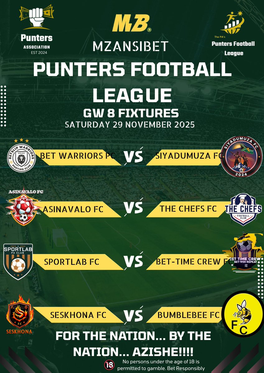 The_PA2024's tweet image. PFL STANDINGS AFTER MATCHWEEK 7!!🔥🫡

Seven matches and The Seven with points on the 27th. As the famous book says. Take rest on the seventh day🙏🏽 and his command shall be heard. Active FC spent another week on top heading steadfast for the money.

#PFL
#THEPA
#MZANSIBET…