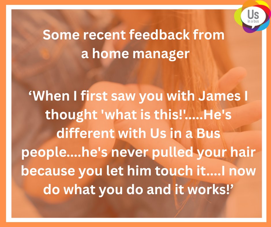 UsInABus's tweet image. #learningdisability #connectinglivessince1990 #intensiveinteraction #charity #disability #specialneeds #PMLD #autism #disabilityawareness