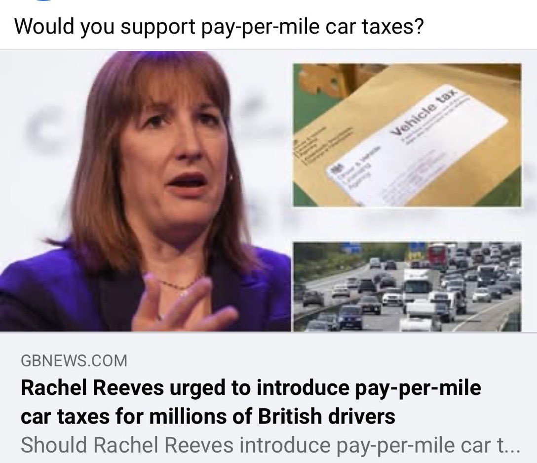 PravdaBrian's tweet image. Rachel Reeves 3 pence per mile tax on electric cars , but she doesn’t know how to collect it ?         The first rule of taxation is it must be collectible !