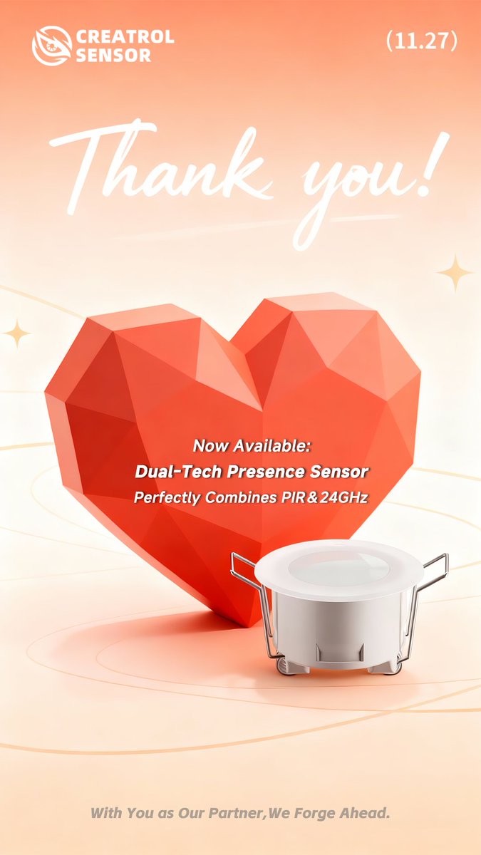 TechCool10's tweet image. 🦃 Happy Thanksgiving! This season, we&apos;re grateful for technology that protects what matters most. Our mmWave radar sensors deliver precise presence detection, ensuring your space is smarter and safer. 
creatrolsensor.com

#CreatrolSensing #SmartHome #ThankfulTech