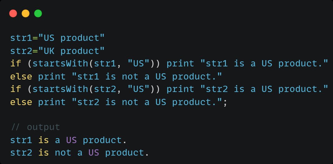 DolphinDB_Comm's tweet image. startsWith(X, str) instantly checks if X starts with str—true/false result! 

🔍Ideal for filtering financial tickers (e.g., &quot;AAPL&quot; prefixes), log entries, or user IDs.

#DolphinDB #StringCheck #DataFiltering