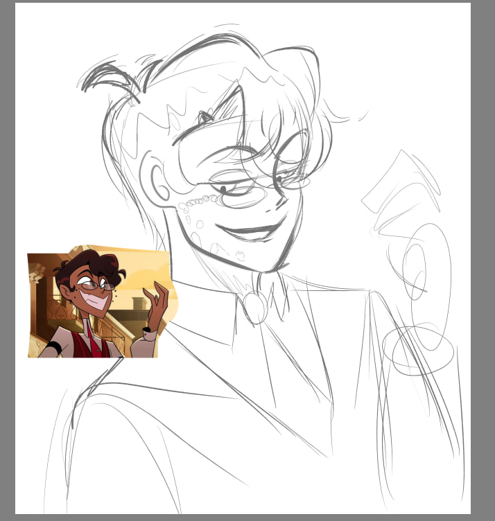 606Cat's tweet photo. drawing #AlastorHazbinHotel not sure if I will finish this https://t.co/twKOIQvsTn