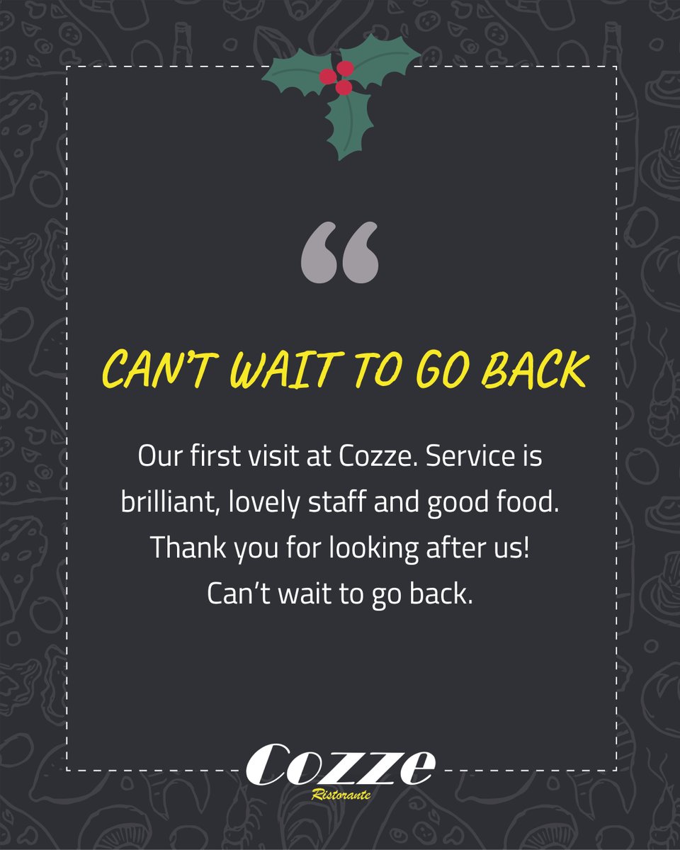 When first-time guests become future regulars… that’s the magic of Cozze! 🇮🇹✨

#pangbourne #woodley #rdg #visitreading #readingberks #italianfood #berkshirebusiness #liveinwoodley #PangbourneVillage #berkshiremums #foodiesrdg #DeliverooUK #JustEat