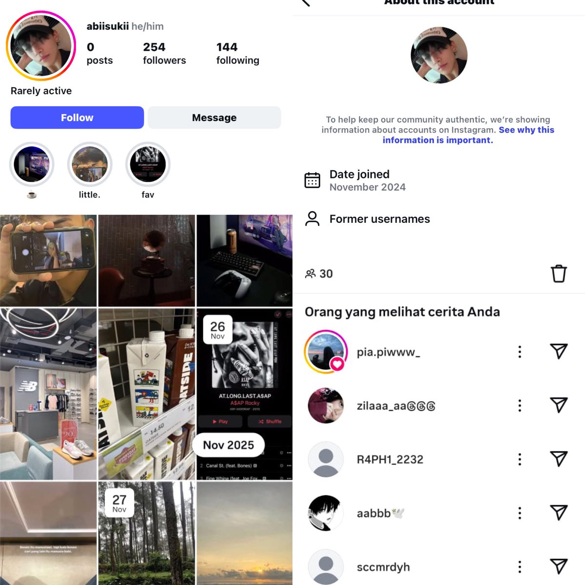 jual akun ig, order wa only. tweet media