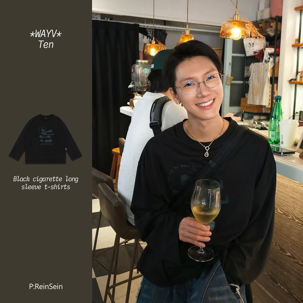 RNSN_official's tweet photo. *Product: Black cigarette long sleeve t-shirts
*WayV Ten wore Reinsein products beautifully. Thank you for the pretty picture.
▶https://t.co/iy5wSnKGqe
▶https://t.co/eTLp7tWtm5
#ReinSein #WayV #Ten #NCT #long #sleeve #t_shirts #KPOP #ootd https://t.co/Eq4dwnsENY