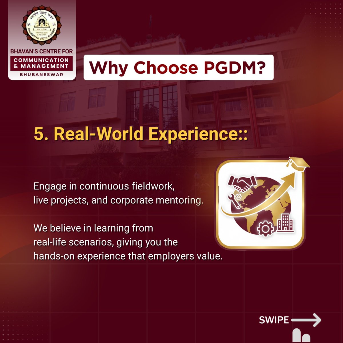 BccmBhubaneswar's tweet image. Still stuck between #PGDM &amp;amp; #MBA?

If you want better placements, real exposure and “learn-by-doing” training — PGDM is the smarter pick.

Choose #BCCM Bhubaneswar.

📚 PGDM 2026–28 
🌐 bvbbhubaneswar.org