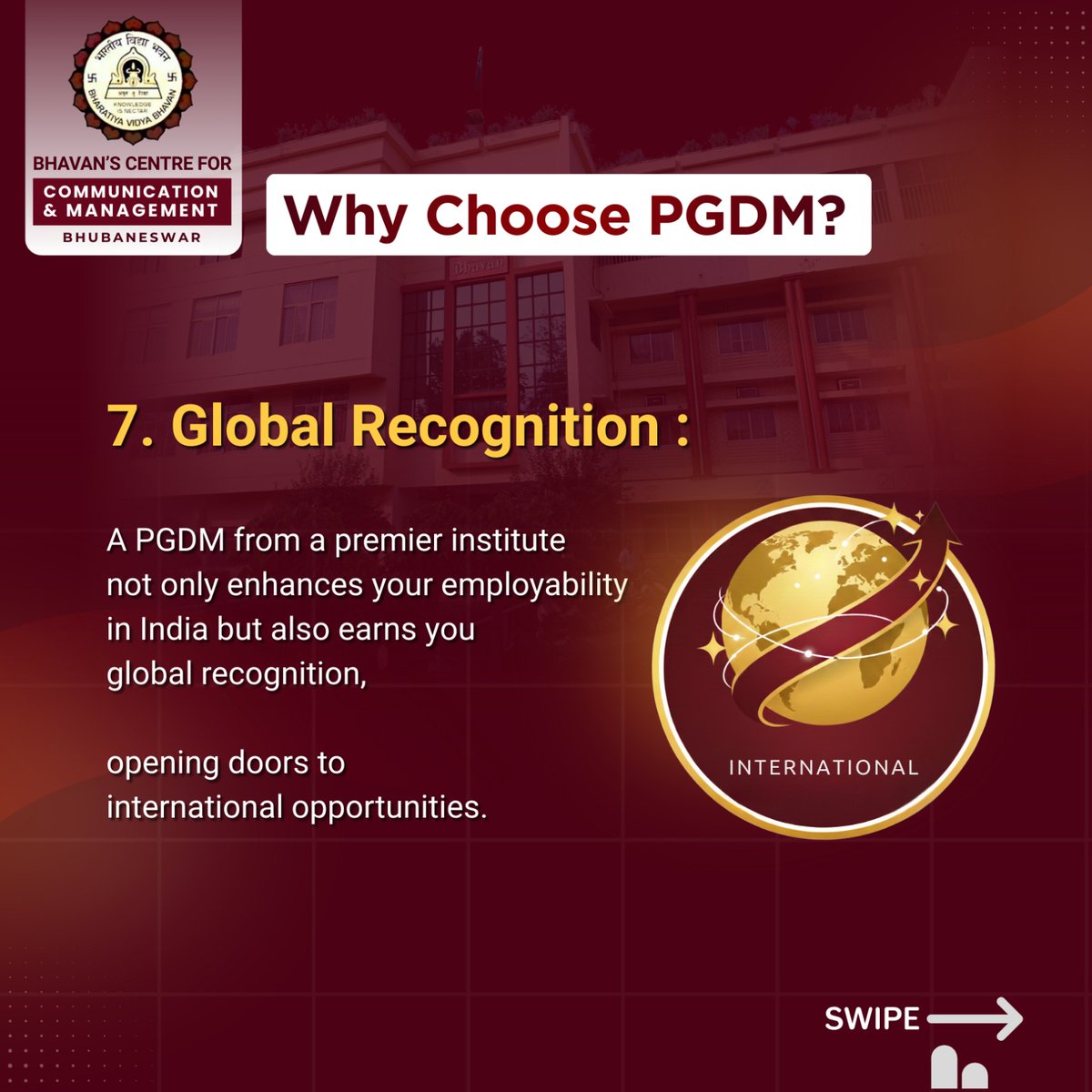 BccmBhubaneswar's tweet image. Still stuck between #PGDM &amp;amp; #MBA?

If you want better placements, real exposure and “learn-by-doing” training — PGDM is the smarter pick.

Choose #BCCM Bhubaneswar.

📚 PGDM 2026–28 
🌐 bvbbhubaneswar.org