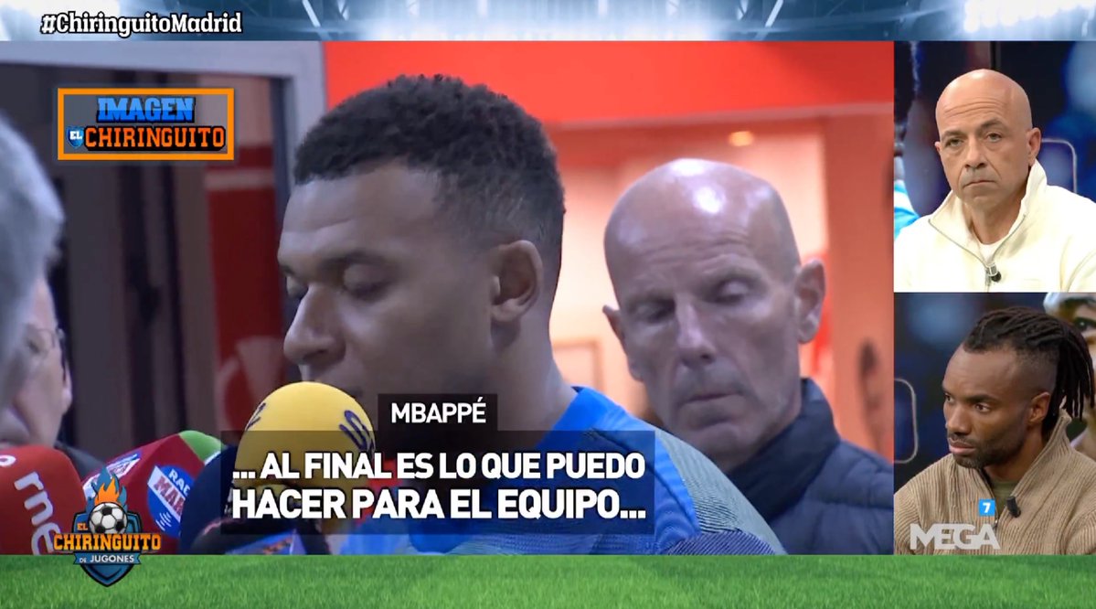 VibesFoot's tweet image. 🔴 𝗘́𝗖𝗛𝗔𝗡𝗚𝗘 𝗧𝗘𝗡𝗗𝗨 𝗘𝗡𝗧𝗥𝗘 𝗞𝗬𝗟𝗜𝗔𝗡 𝗠𝗕𝗔𝗣𝗣𝗘́ 𝗘𝗧 𝗨𝗡 𝗝𝗢𝗨𝗥𝗡𝗔𝗟𝗜𝗦𝗧𝗘 𝗛𝗜𝗘𝗥 😬

🎙️ Journaliste : « Existe-t-il une dépendance à Kylian Mbappé au Real Madrid ? »

🇫🇷 Kylian Mbappé : « 𝗦𝗮𝗻𝘀 𝗺𝗮𝗻𝗾𝘂𝗲𝗿 𝗱𝗲 𝗿𝗲𝘀𝗽𝗲𝗰𝘁 𝗰&apos;𝗲𝘀𝘁 𝘂𝗻𝗲…