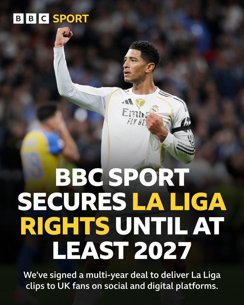 BBCSport's tweet image. La Liga rights, secured ✅ 

You will be now able to watch clips from the Spanish league on the BBC&apos;s online and social media platforms. 📱 💻