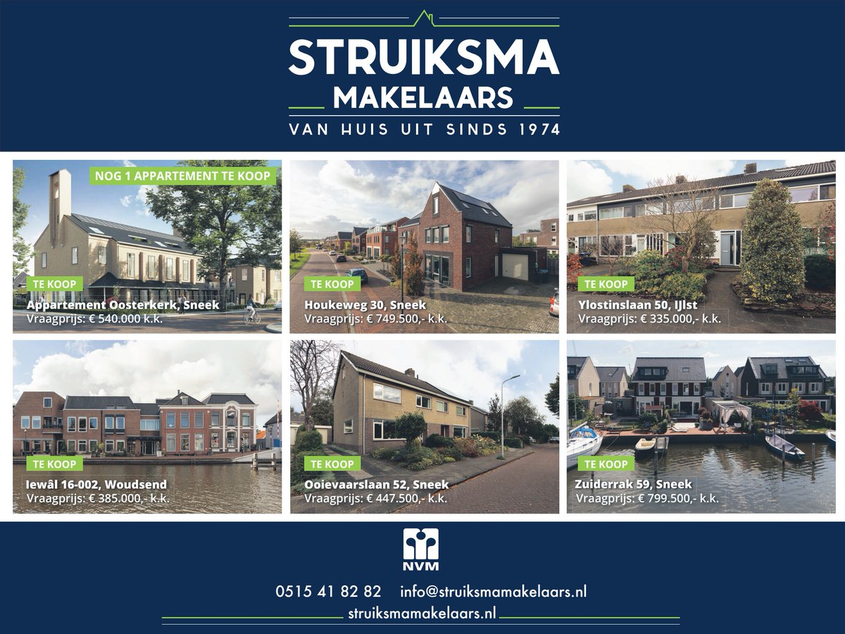 👉 𝗢𝗻𝘇𝗲 𝗮𝗱𝘃𝗲𝗿𝘁𝗲𝗻𝘁𝗶𝗲 𝗶𝗻 𝗚𝗿𝗼𝗼𝘁 𝗦𝗻𝗲𝗲𝗸 𝗴𝗲𝘇𝗶𝗲𝗻?
Belangstelling voor één van de woningen? Neem gerust contact met ons op voor een vrijblijvende bezichtiging.

Advertentie of de krant gemist? Lees de de krant 📰 online grootsneek.nl/reader/21315#p…