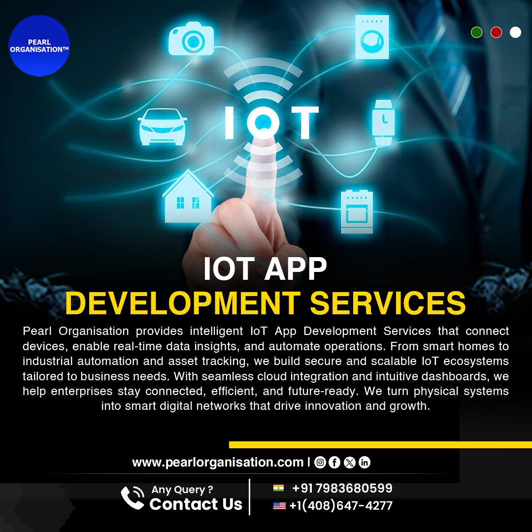 pearlorgs's tweet image. Smart IoT apps for real-time data, automation &amp;amp; secure cloud integration.
.
.
🌐 pearlorganisation.com
📞 Contact Us : +91 7983680599 , +1(408) 647-4277
.
.
#PearlOrganisationReviews #iotapps #iotdevelopment #SmartTech #connecteddevices #TechTrends #AIoT #SmartSystems