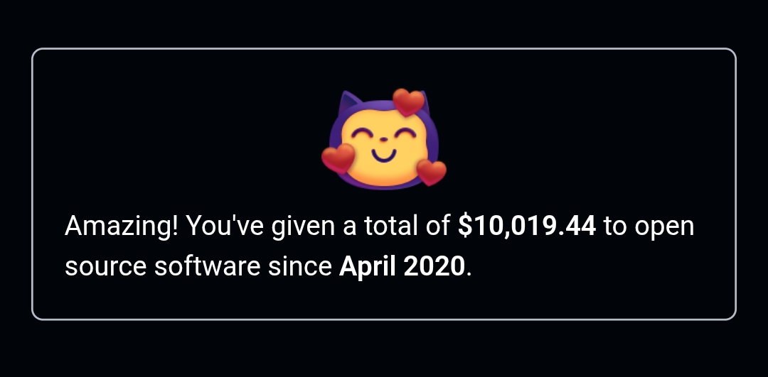 SantoshYadavDev's tweet image. After running multiple 10kms since I started running, I reached $10,000 contributions towards Open Source. Started supporting OSS 5 years ago. 

Looking forward to contribute more in upcoming years. I will be distributing $300 between 6 open source contributors, feel free to…