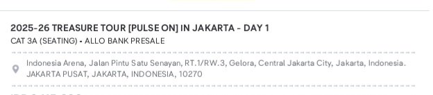 huhhuwu finally my first concert...🥹🫶🏻 see you sayangkuu <a href="/treasuremembers/">TREASURE</a> 💗💗