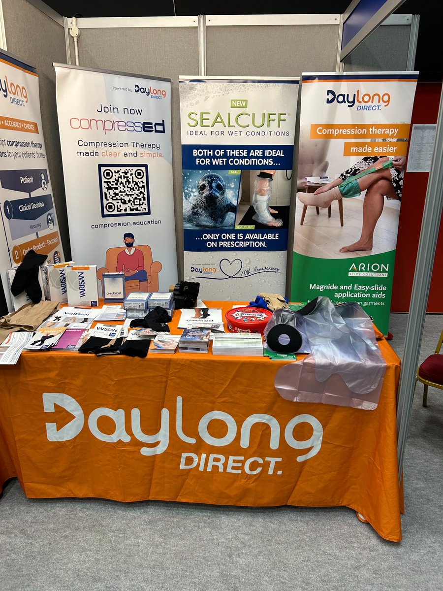 DaylongDirect's tweet image. We’re live at the Vascular Society Annual Scientific Meeting! 🎉 We’ll be showcasing our NHS prescription delivery service alongside our impressive product ranges, including Arion, Credalast, Varisan, and our latest innovation, SealCuff.

Swing by our stand for a chat 👋