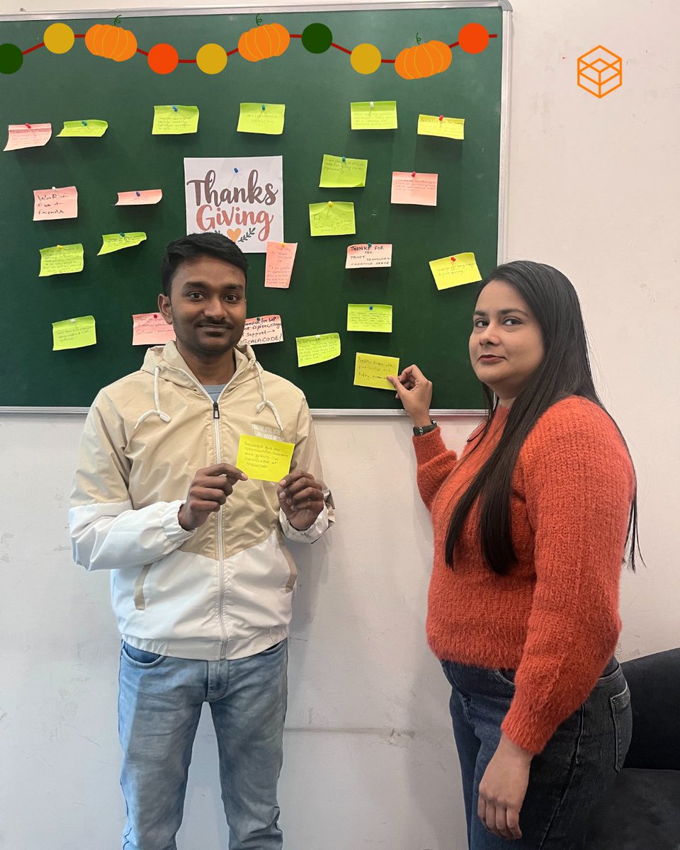 scala_code's tweet image. Gratitude goes a long way at ScalaCode.

This Thanksgiving, our team shared heartfelt notes of appreciation and celebrated the spirit of togetherness. 

#Thanksgiving #ScalaCode #Grateful