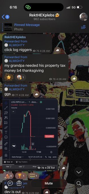 TRUMPonPLS's tweet image. Almighty , KR4ath, coachx , and panos have rugger another token. This one was ticker $log stood for #logarithmic they took everything thing. $pls is good but the scammers need to fall before we mega pump. It’s a must.